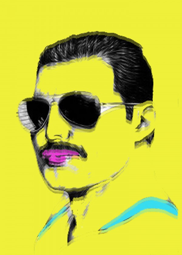 Yellow Freddie Mercury by Gunawan Rb